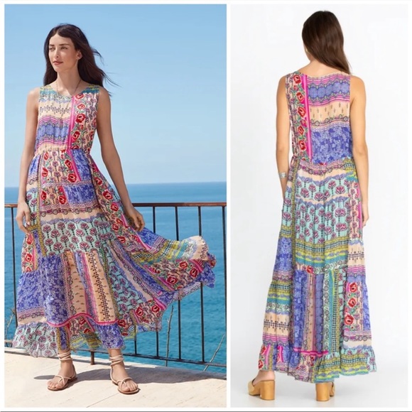 🆕 NWT Johnny Was | Franco Zeline Boho Patchwork Inspired Dress - Picture 2 of 6